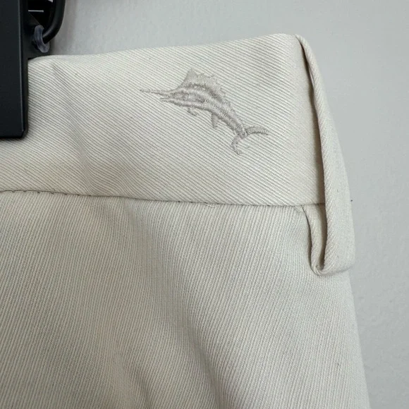 Tommy Bahama Men's Classic Off White Pants Silk Cotton Blend - Picture 3 of 6